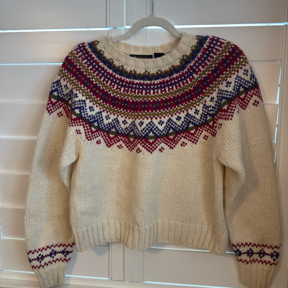 Chic Multicolor Fair Isle Patterned Sweater